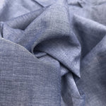 58" Light Blue Gray 100% Pima Cotton Chambray Light Woven Fabric By the Yard - APC Fabrics