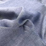58" Light Blue Gray 100% Pima Cotton Chambray Light Woven Fabric By the Yard - APC Fabrics