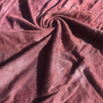58" Maroon Burgundy Tie Dye Modal Spandex Stretch Jersey Knit Fabric By the Yard - APC Fabrics