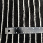 58" Modal Blend Warm Sweater Fleece Striped Black & Gray Knit Fabric By the Yard - APC Fabrics