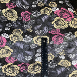 58" Modal Spandex Lycra Stretch Multicolor Black Jersey Knit Fabric By the Yard - APC Fabrics