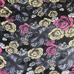 58" Modal Spandex Lycra Stretch Multicolor Black Jersey Knit Fabric By the Yard - APC Fabrics