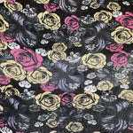 58" Modal Spandex Lycra Stretch Multicolor Black Jersey Knit Fabric By the Yard - APC Fabrics
