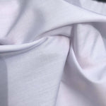 58" Optic White Shantung Silk Poly Blend Light Woven Fabric By the Yard - APC Fabrics