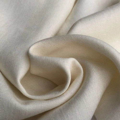 58" PFD Off White Merino Lyocell Tencel Wool Blend Woven Fabric By the Yard - APC Fabrics