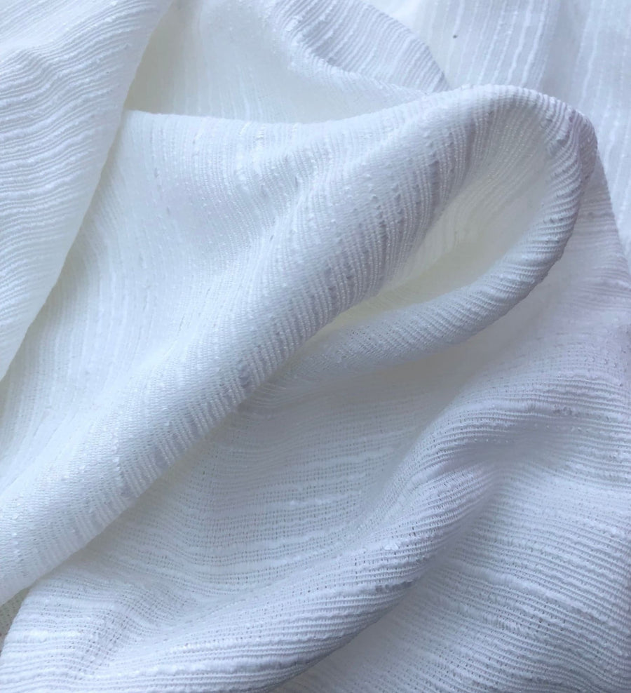 58" PFD White 100% Lyocell Tencel Blend Ripstop Woven Fabric By the Yard - APC Fabrics