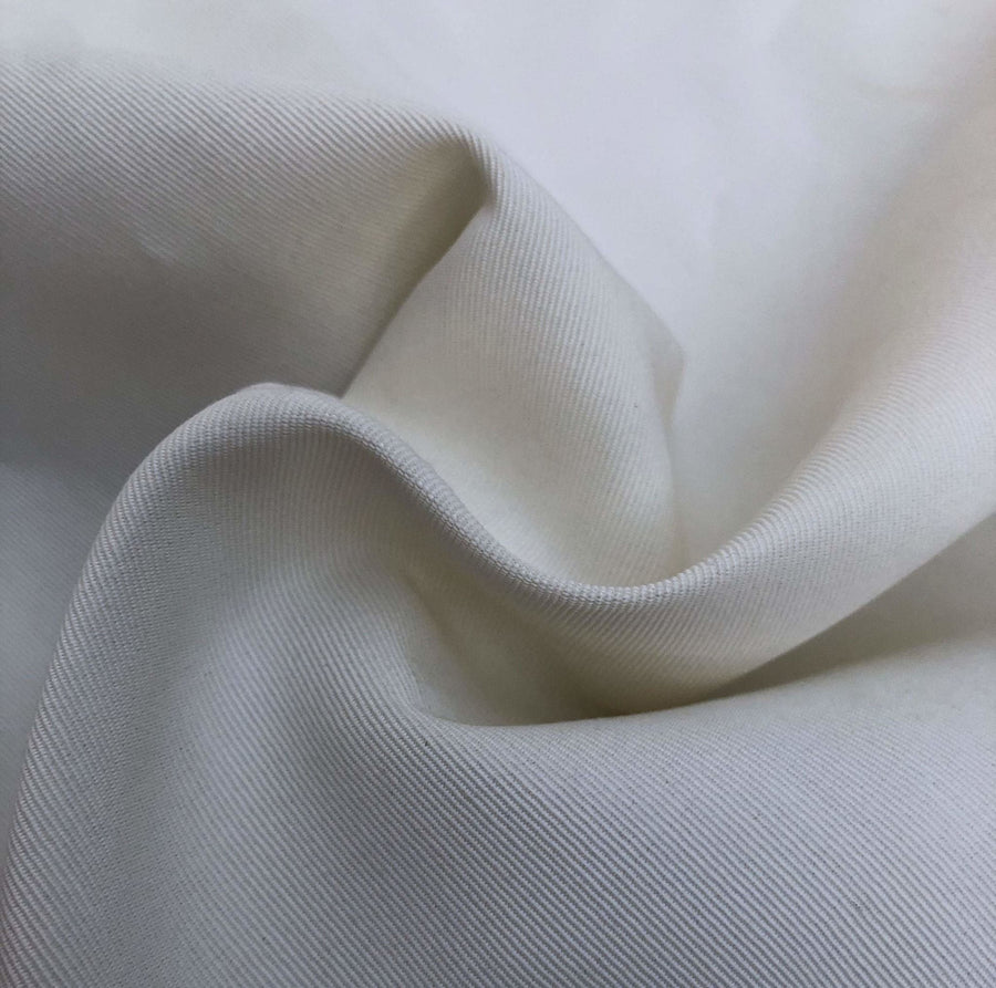 58" PFD White Greige Goods 100% Rayon Faille Ghost Woven Fabric By the Yard - APC Fabrics