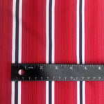 58" Red Black & White Coral Snake Striped Spandex Blend Knit Fabric By the Yard - APC Fabrics