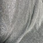 58" Shiny Glitter Gray Grey 100% Acetate Lame Metallic Woven Fabric By the Yard - APC Fabrics