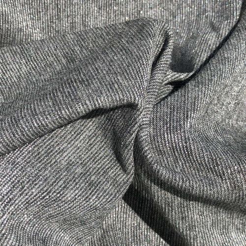 58" Shiny Glitter Gray Grey 100% Acetate Lame Metallic Woven Fabric By the Yard - APC Fabrics