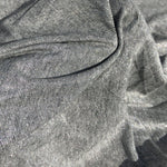 58" Shiny Glitter Gray Grey 100% Acetate Lame Metallic Woven Fabric By the Yard - APC Fabrics