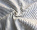 58" White & Black Cotton Lyocell Tencel Blend Striped Woven Fabric By the Yard - APC Fabrics