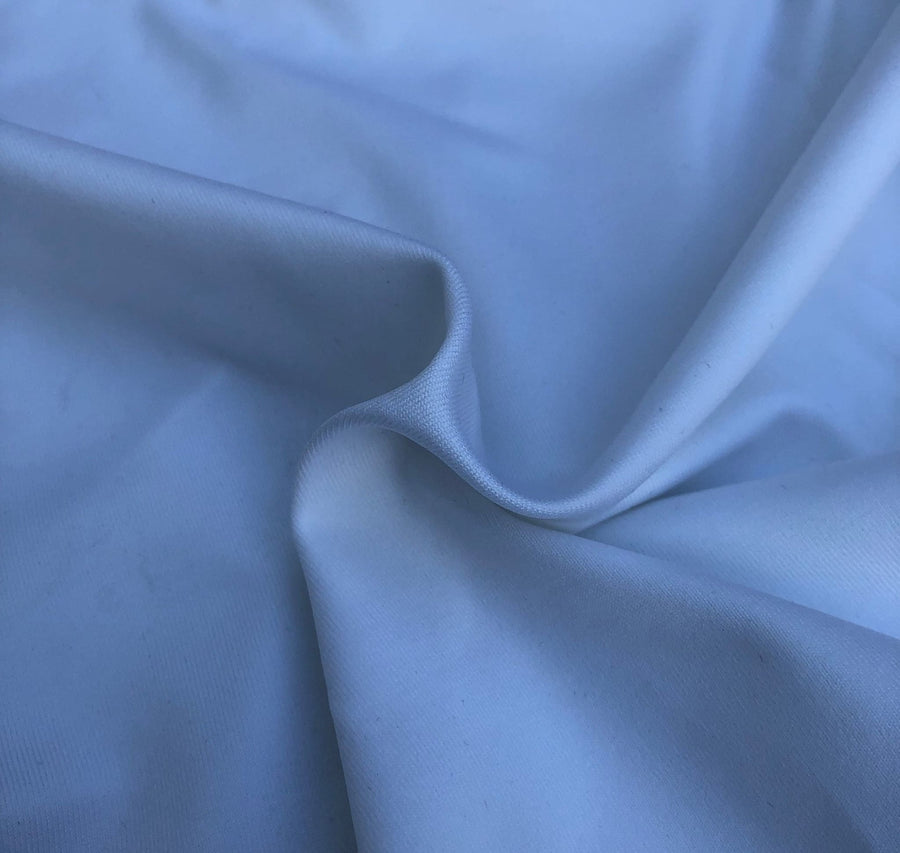 58" White Nylon Spandex Elastane Lycra Blend Knit Fabric By the Yard - APC Fabrics