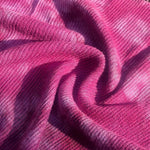 60" Amethyst Magenta Hot Pink 100% Rayon Tie Dye Rib Knit Fabric By the Yard - APC Fabrics