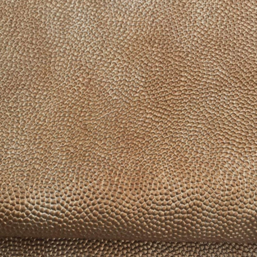60" Brown Copper Gold Scale Upholstery Vinyl Heavy Weight Fabric By the Yard - APC Fabrics