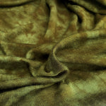 60" Dark Olive Green Modal Spandex Blend Tie Dyed Jersey Knit Fabric By the Yard | APC Fabrics
