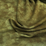 60" Dark Olive Green Modal Spandex Blend Tie Dyed Jersey Knit Fabric By the Yard | APC Fabrics