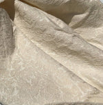 60" Ivory Rayon & Cotton Blend Floral Jacquard Woven Fabric By the Yard - APC Fabrics