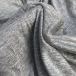 60" Modal Cotton Blend Solid Heather Gray Jersey Knit Fabric By the Yard - APC Fabrics