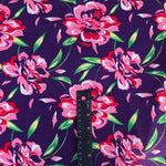 60" Modal Spandex Blend Colorful Floral Print Jersey Knit Fabric By the Yard - APC Fabrics
