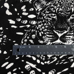60" Modal Spandex Jaguar Skull Skeleton Print Jersey Knit Fabric By the Yard - APC Fabrics