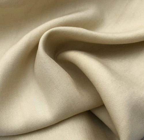 60" Straw Beige 100% Lyocell Tencel Gabardine Twill Medium Woven Fabric By Yard - APC Fabrics