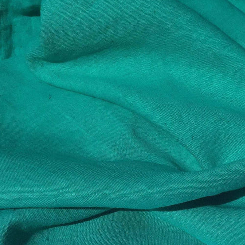 60" Teal Blue Lyocell Tencel Linen Blend Woven Fabric By the Yard - APC Fabrics
