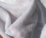 60" White 100% Lyocell Tencel Mesh Boucle Sheer Net Light Woven Fabric By Yard | APC Fabrics