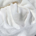 60" White 100% Lyocell Tencel Mesh Boucle Sheer Net Light Woven Fabric By Yard | APC Fabrics