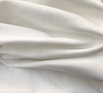 60" White 100% Organic Cotton Twill Woven Fabric By the Yard - APC Fabrics