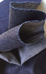 62" Dark Indigo Blue Japanese 100% Lyocell Tencel Denim Woven Fabric By Yard | APC Fabrics