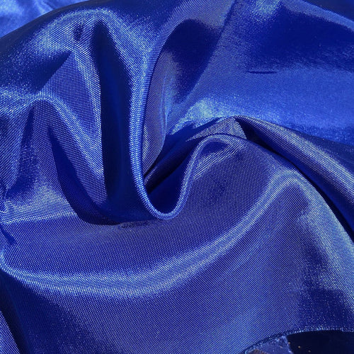 62" Ocean Blue Glossy & Shiny 100% Polyester Woven Fabric By the Yard - APC Fabrics