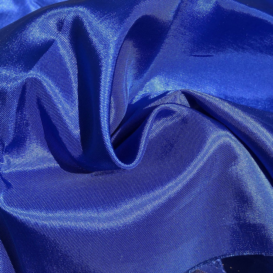 62" Ocean Blue Glossy & Shiny 100% Polyester Woven Fabric By the Yard - APC Fabrics