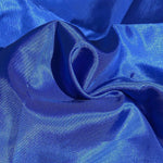 62" Ocean Blue Glossy & Shiny 100% Polyester Woven Fabric By the Yard - APC Fabrics