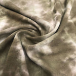 62" Olive Moss Green 100% Cotton Jersey Tie Dye Medium Knit Fabric By the Yard - APC Fabrics