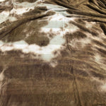 64" Green Striped & Brown Tie Dyed Modal Spandex Jersey Knit Fabric By the Yard - APC Fabrics