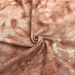 64" Cream Brown & White 100% Poly Light Jersey Knit Fabric By the Yard - APC Fabrics