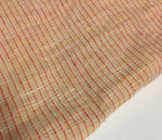 64" Cross Dyed Red & Yellow 100% Linen Lithuanian Woven Fabric By the Yard - APC Fabrics