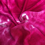 64" Fuchsia Hot Pink & White Modal Spandex Tie Dye Jersey Knit Fabric By Yard - APC Fabrics