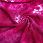64" Fuchsia Hot Pink & White Modal Spandex Tie Dye Jersey Knit Fabric By Yard - APC Fabrics