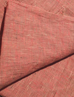 64" Red Cross Dye 100% Linen Medium Lithuanian Woven Fabric By the Yard - APC Fabrics