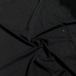 65" Black Modal Spandex Lycra Stretch Jersey Knit Fabric By the Yard - APC Fabrics