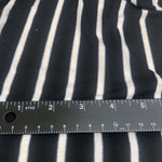 66" Black & White Striped Modal Spandex Yarn Dyed Knit Fabric By the Yard - APC Fabrics