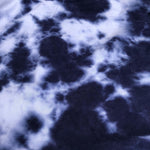 66" Blue & White Tie Dye 100% Cotton Jersey Knit Fabric By the Yard | APC Fabrics