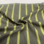 66" Green Striped Bamboo Spandex Lycra Stretch Yarn Dyed Knit Fabric By the Yard - APC Fabrics
