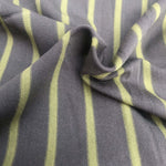 66" Green Striped Bamboo Spandex Lycra Stretch Yarn Dyed Knit Fabric By the Yard - APC Fabrics
