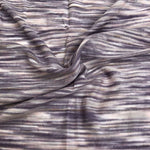 66" Purple, White, & Gray Space Dyed 100% Bamboo Knit Fabric By the Yard - APC Fabrics