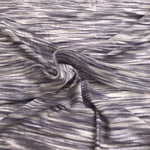 66" Purple, White, & Gray Space Dyed 100% Bamboo Knit Fabric By the Yard - APC Fabrics