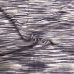 66" Purple, White, & Gray Space Dyed 100% Bamboo Knit Fabric By the Yard - APC Fabrics