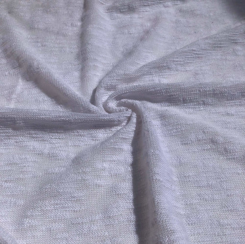 66" White Slub 100% Acrylic Sweater Knit Fabric By the Yard - APC Fabrics